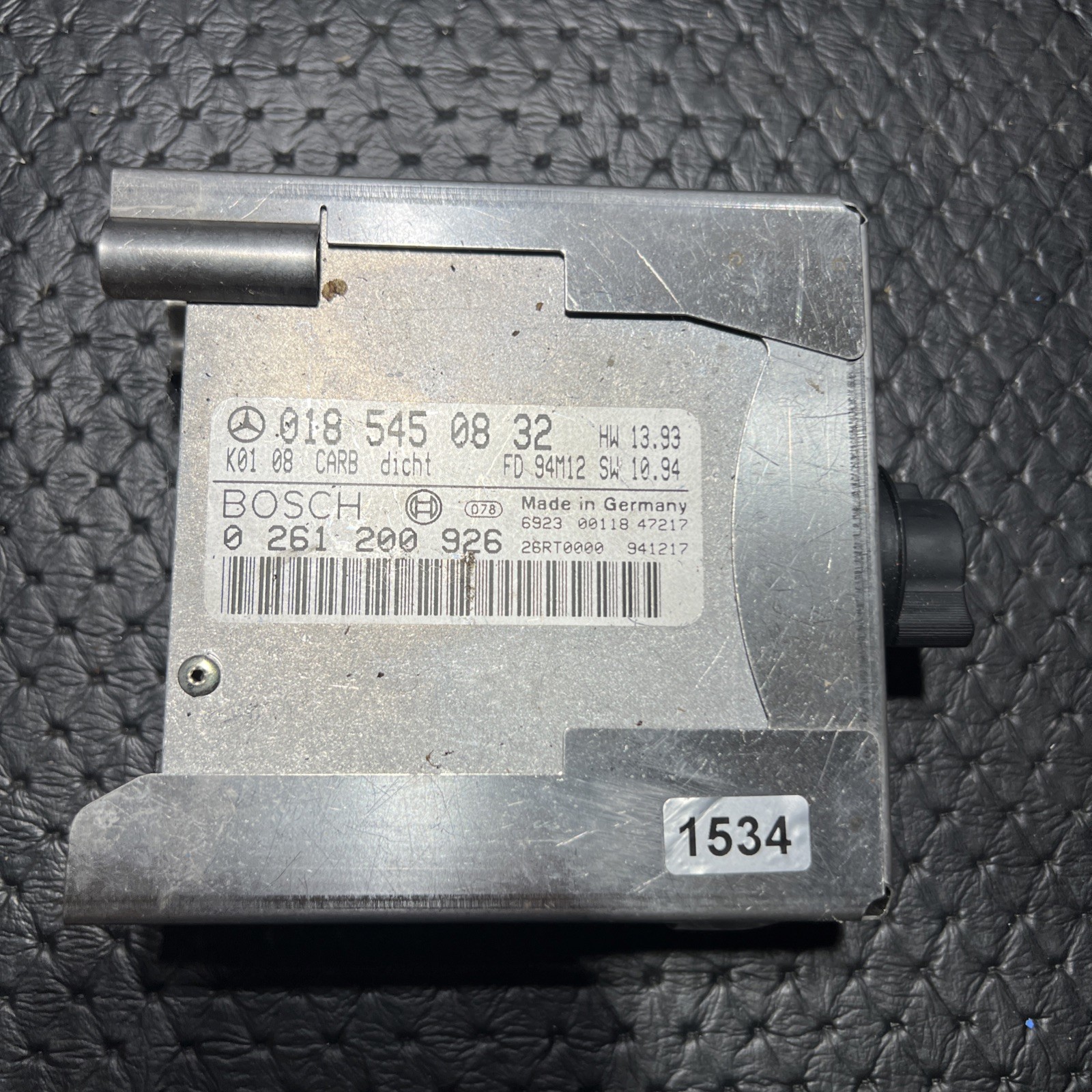 1995 Mercedes R129 SL320 Carb MAS Control Unit 0185450832 OEM