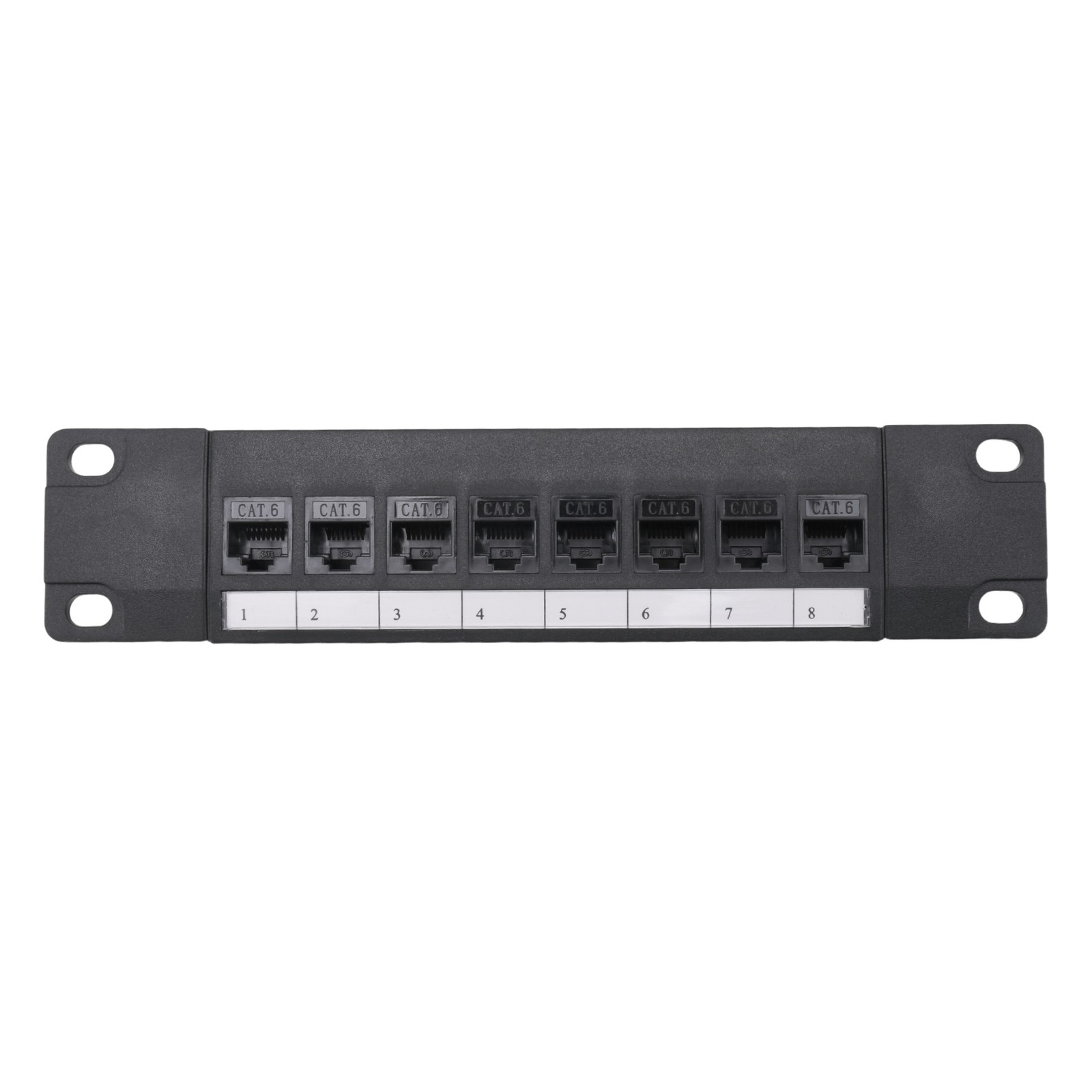 8 Port Straight-Through CAT6 Patch Panel RJ45  Cable Adapter Jack Ethernet2282