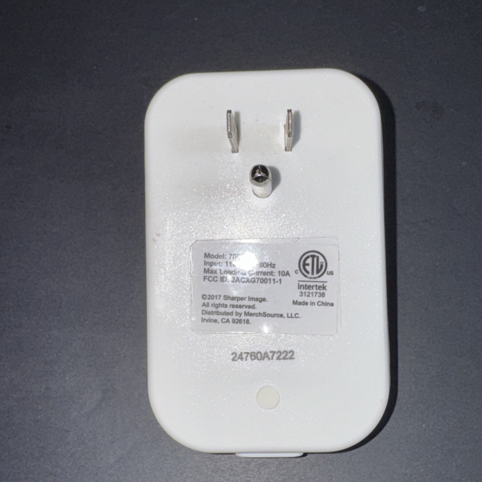Sharper Image Smart Wifi Plug US Socket Model 70011