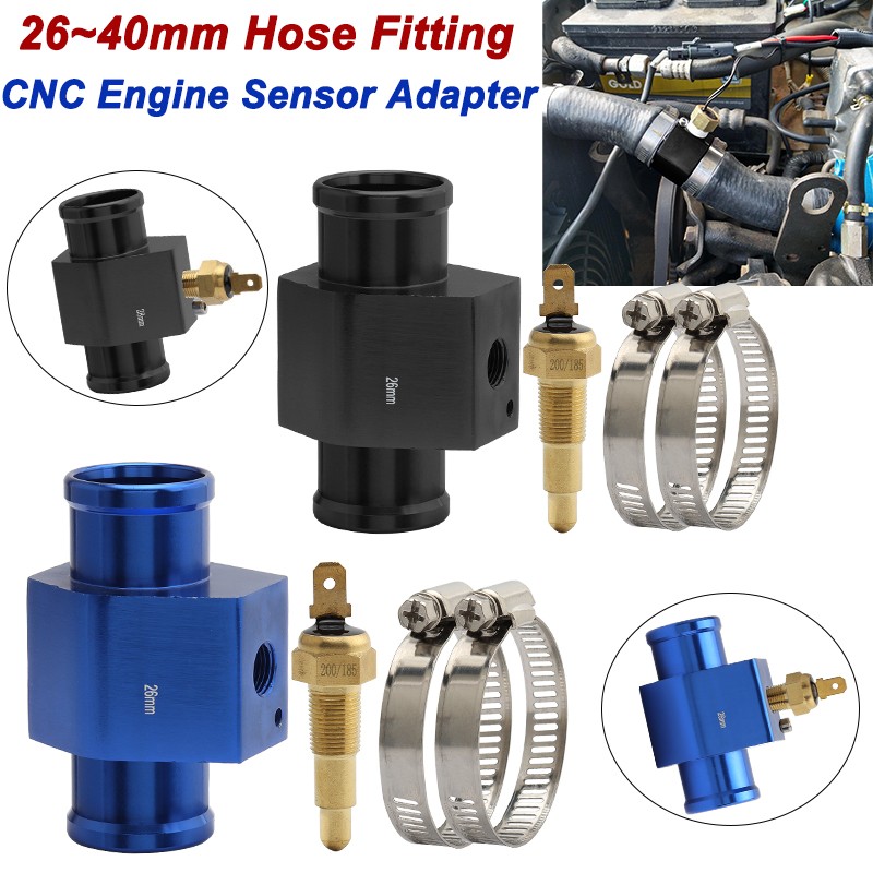 Radiator Hose Coolant Water Temperature Sender Gauge Sensor Adaptor 1/8 Npt