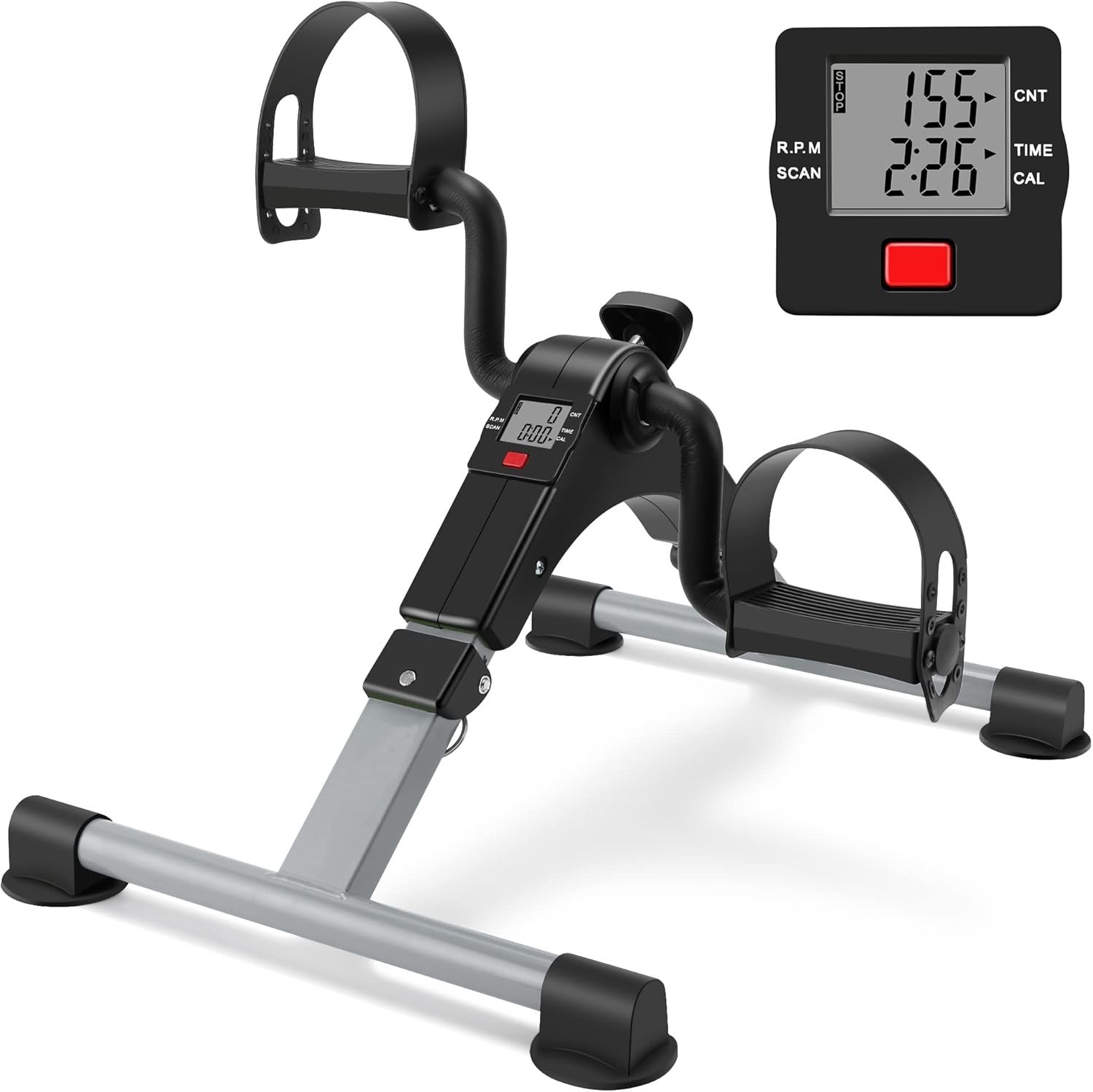 Foldable Under Desk Mini Bike - Smart Pedal Exerciser for Home & Office