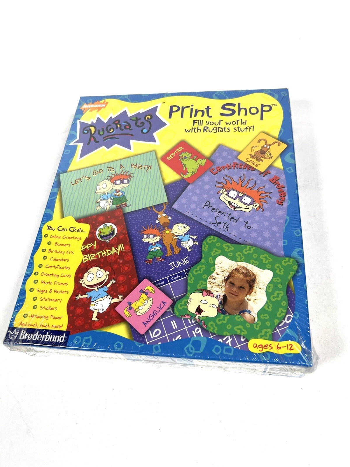 Nickelodeon Rugrats Print Shop (1998) Windows 95 & 98 CD ROM New in Box