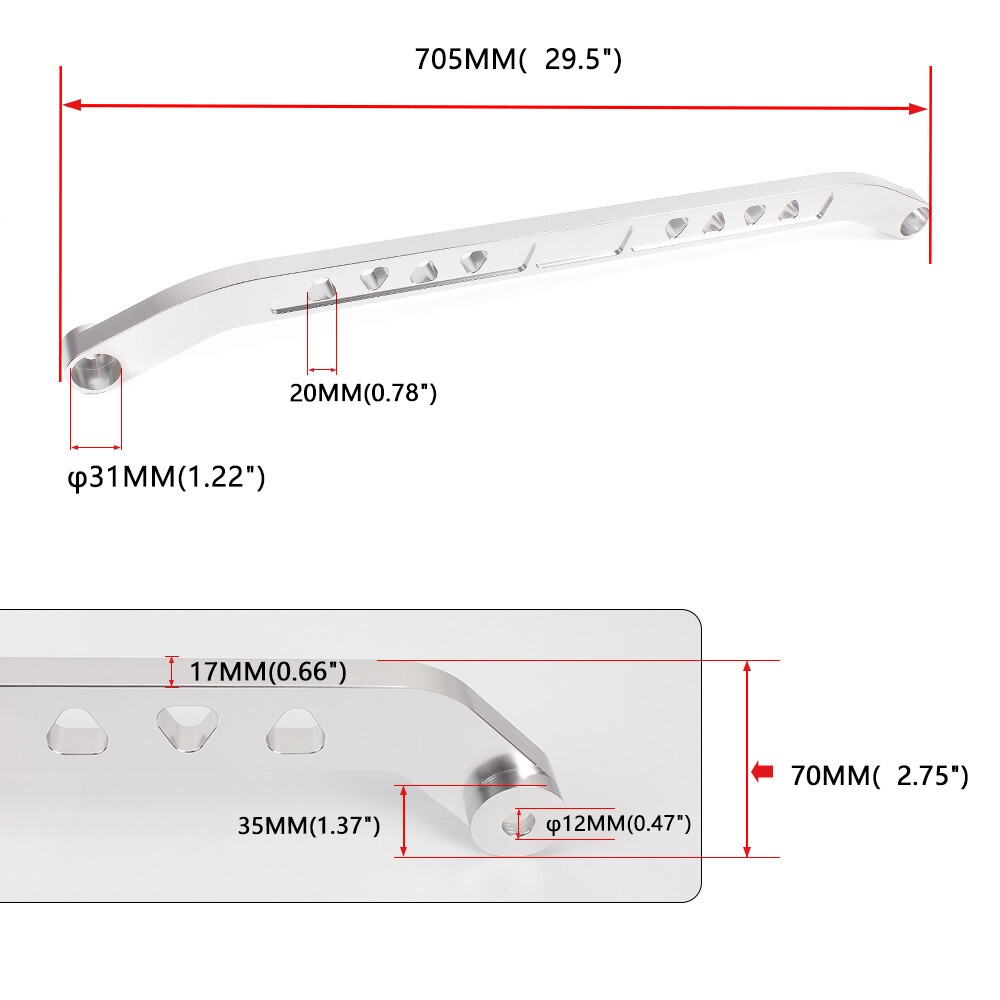 Silver Rear Lower Control Arm + Subframe Brace +Tie Bar for Honda Civic EG 92-95