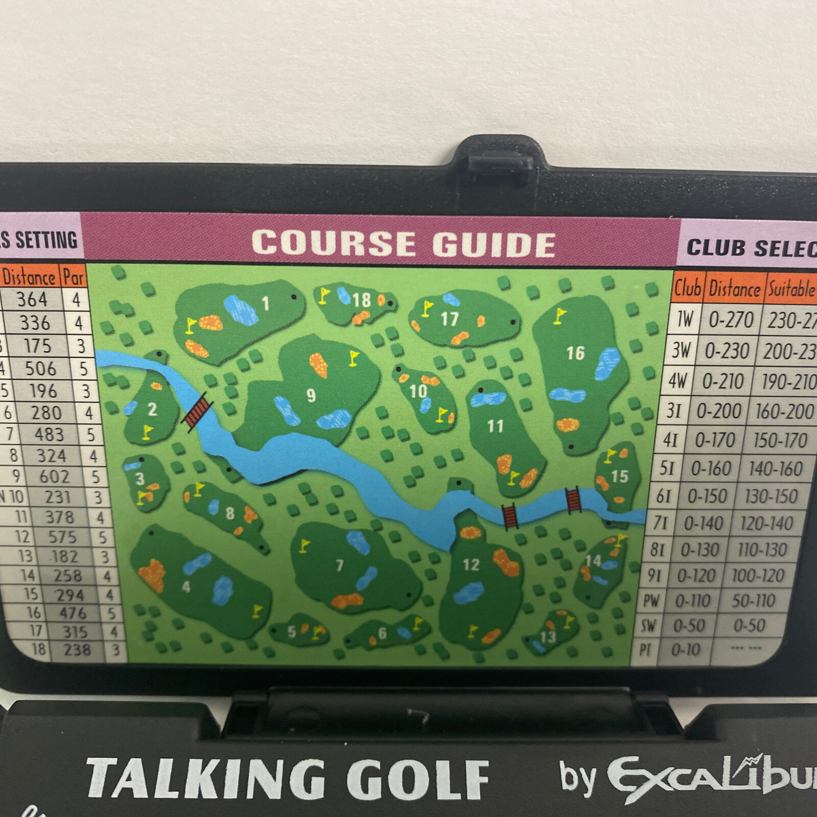 Double Screen Talking Golf Electronic Handheld Travel Game