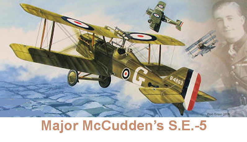 Model Airplane Plans (UC): McCudden's SE-5 1/12 Scale 28" for .15-.29 (Musciano)