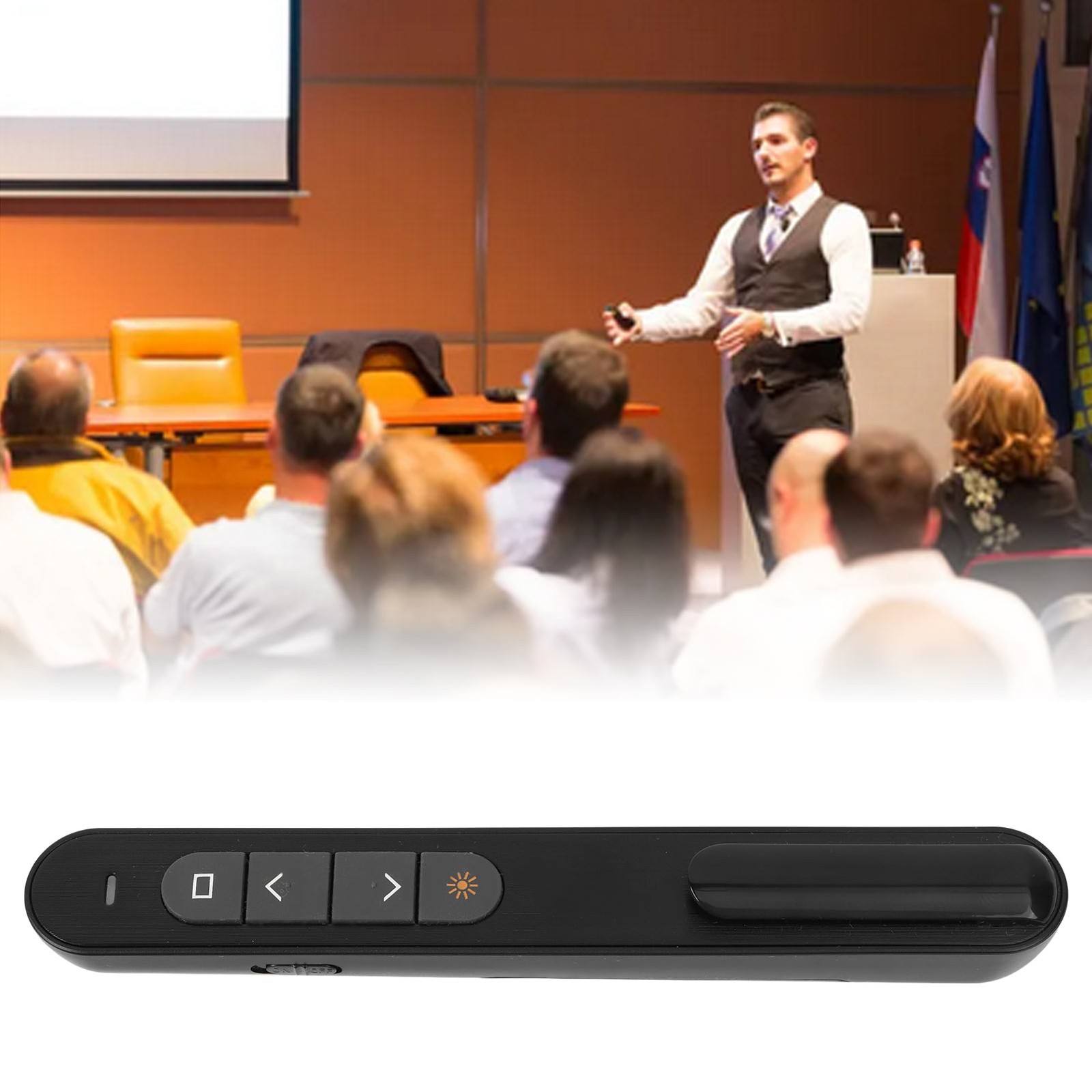 Wireless Presenter Remote Control Presentation Click Pointer Portable PPT C GQUK