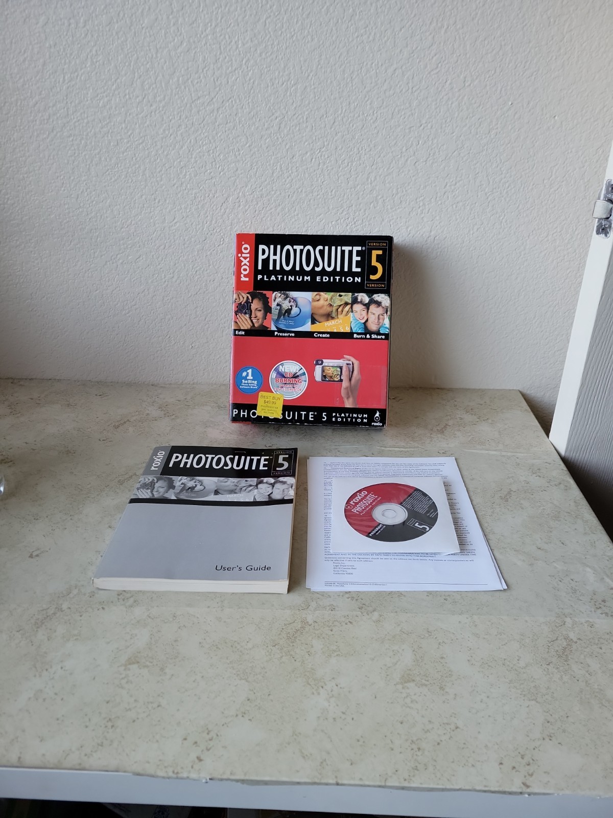 Roxio PhotoSuite 5 Platinum BIG BOX PC Windows 98/XP CD-ROM photo image editing