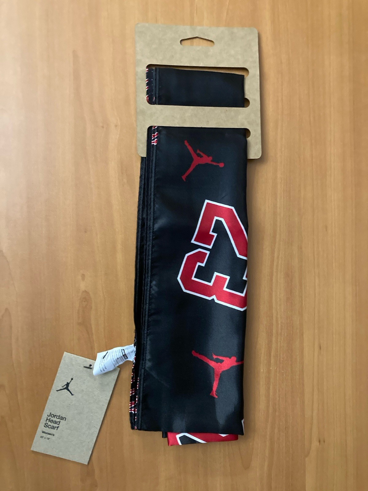 Nike Jordan Printed Wide Bandana Head Tie Scarf Women 55” X 18” New