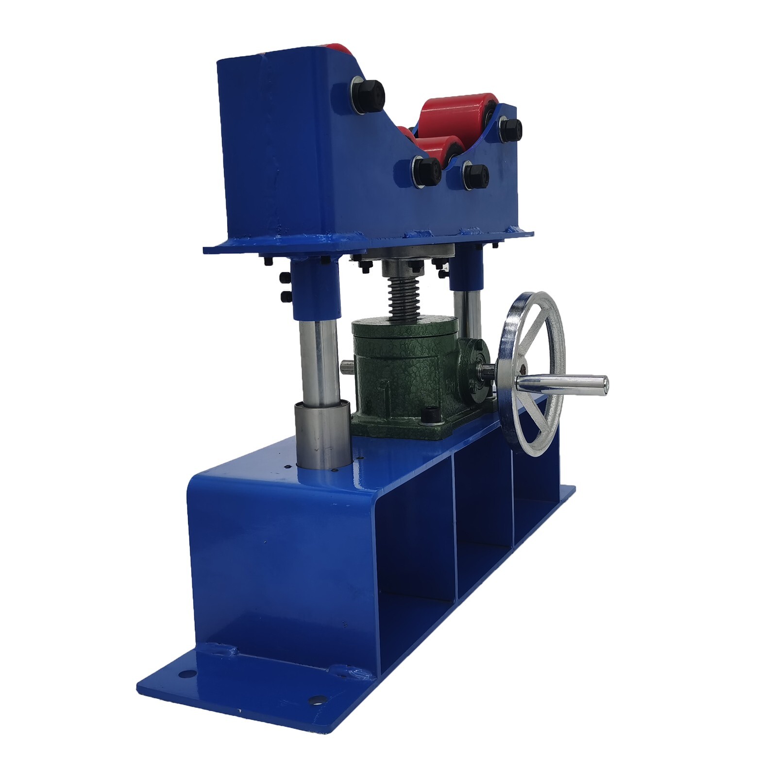 2-Pcs 1100Lbs Capacity Manual Roller Accurate Rolling Support Frame for Welding