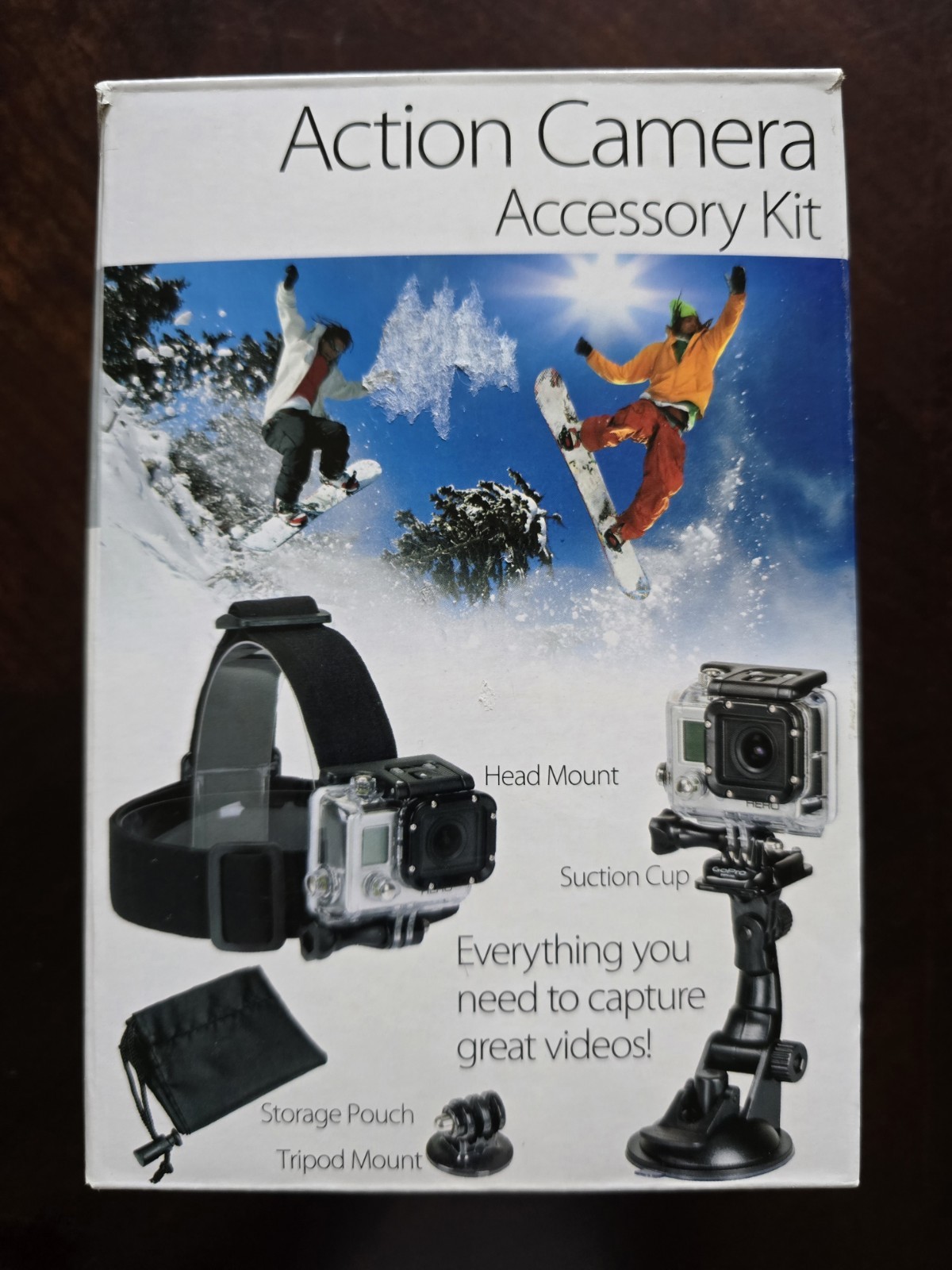 GoPro Action Camera Accessory Kit By SunPak Head Strap Suction Tripod Mount  USA