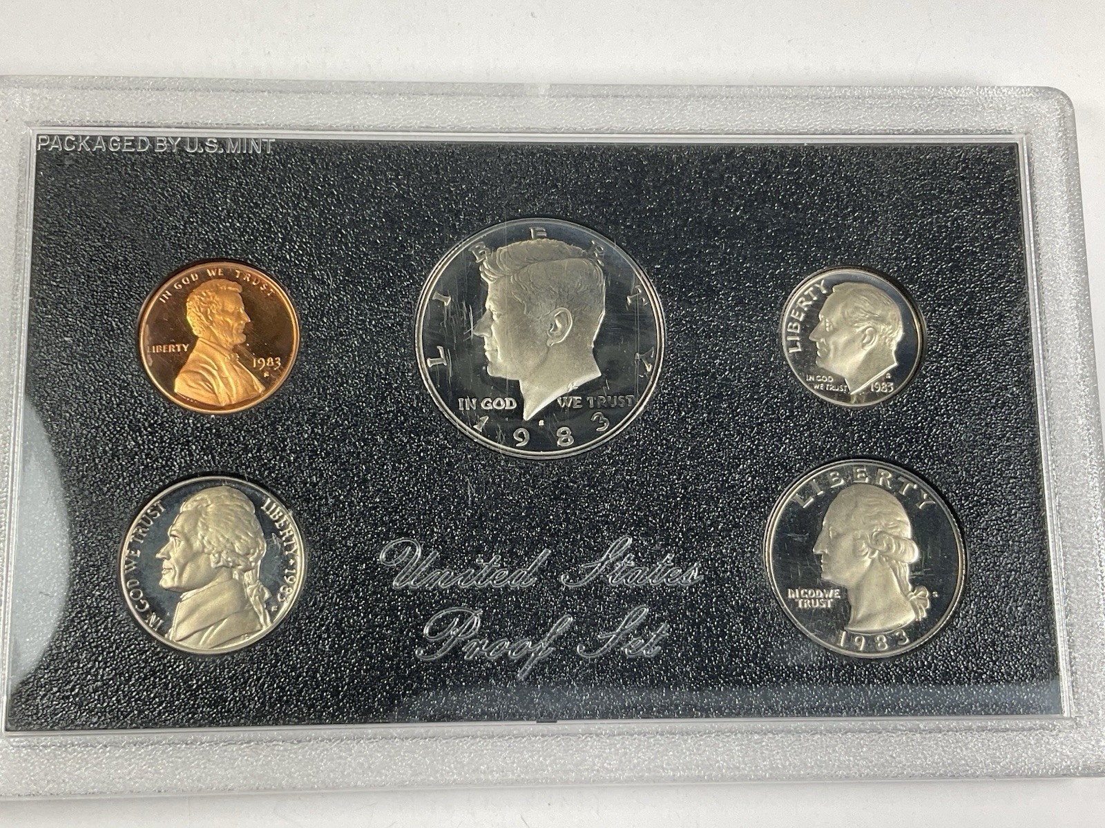 1983 United States Proof Set Complete 5 Coin Set
