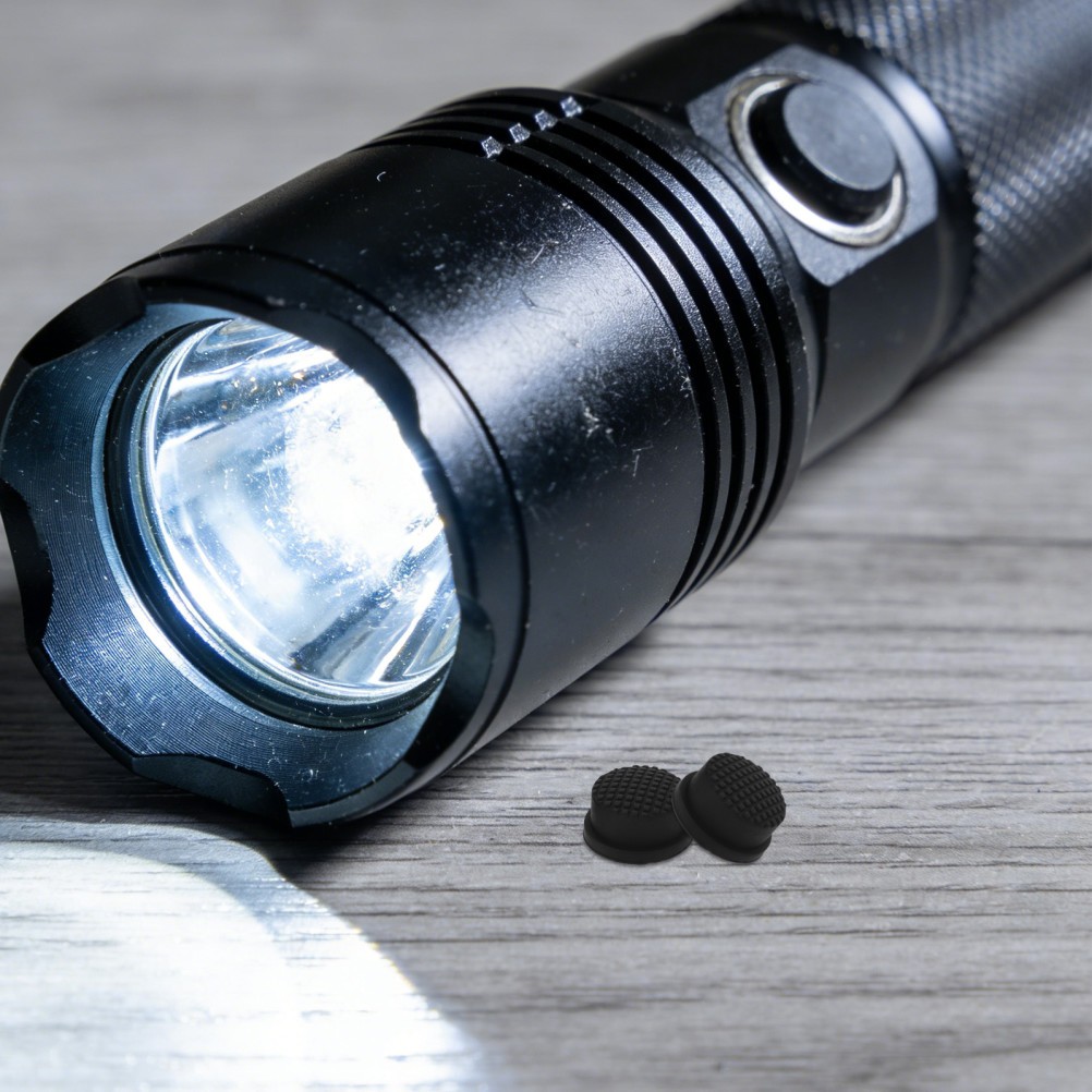 2 PCS Waterproof Rechargeable Flashlight Led Accessory Cap Electric Switch