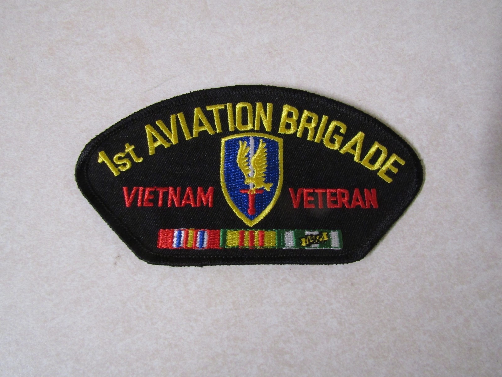MILITARY PATCH SEW ON FOR HAT US ARMY 1ST AVIATION BRIGADE VIETNAM VETERAN
