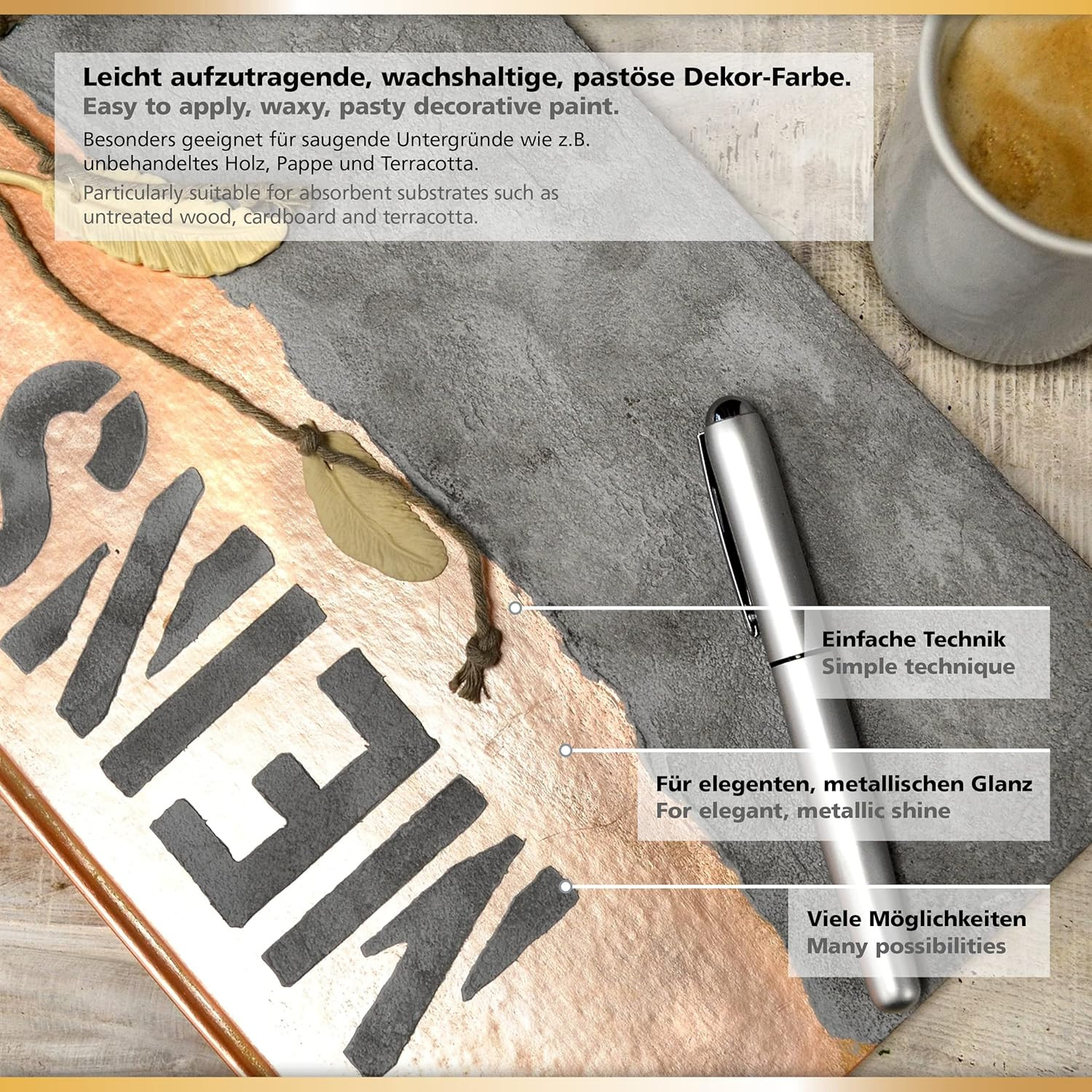 Inka Gold Gilding Wax2.3 Oz (Old Silver) - Wax-Based Metallic Polishing Paste. Q