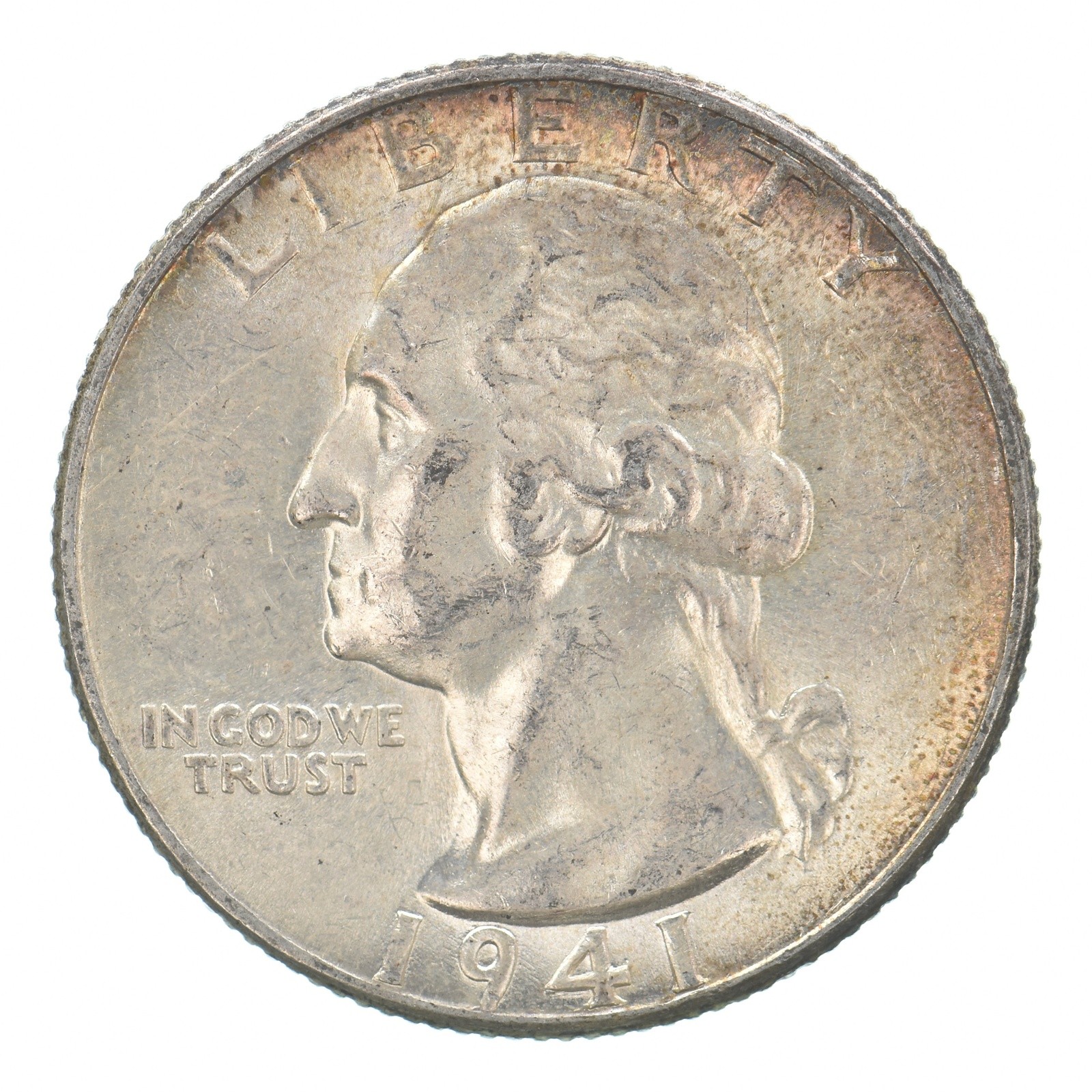 1941 Washington Quarter Beautiful Tone *9551