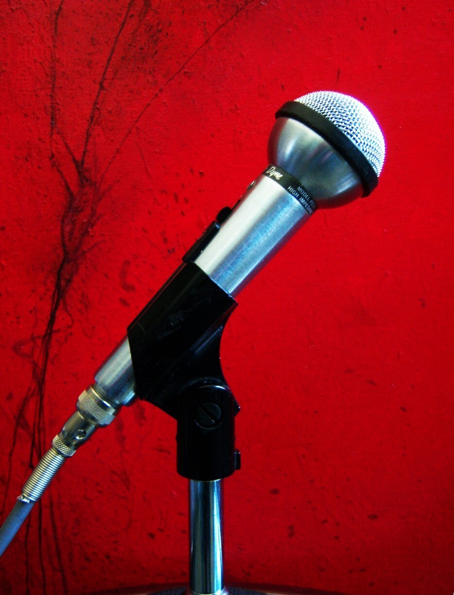 Vintage 1970's Shure PE53 / 533SA dynamic microphone Hi Z harp w accessories # 2