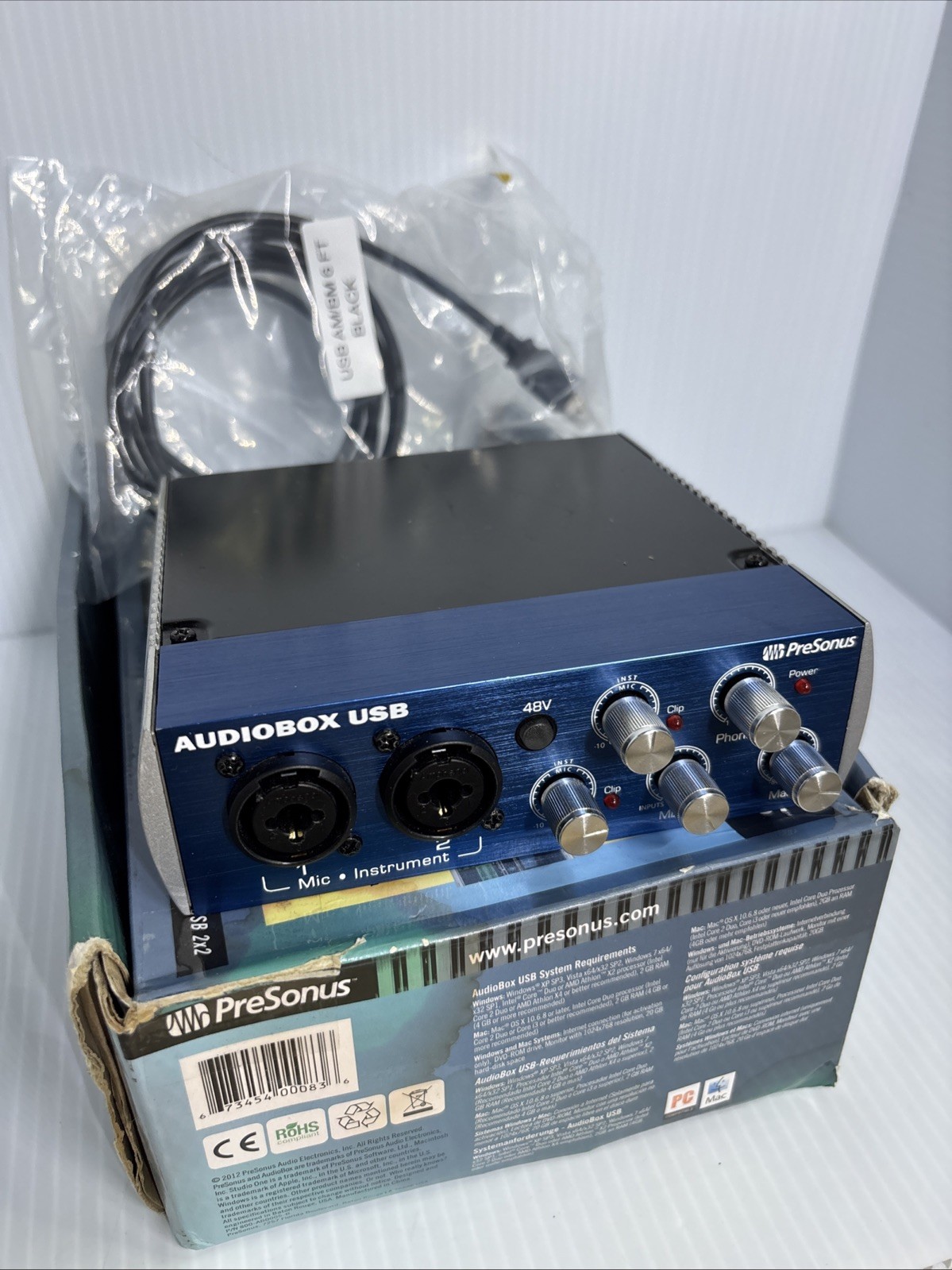 2012 PreSonus AUDIOBOX USB Recording System,future Artists (g)