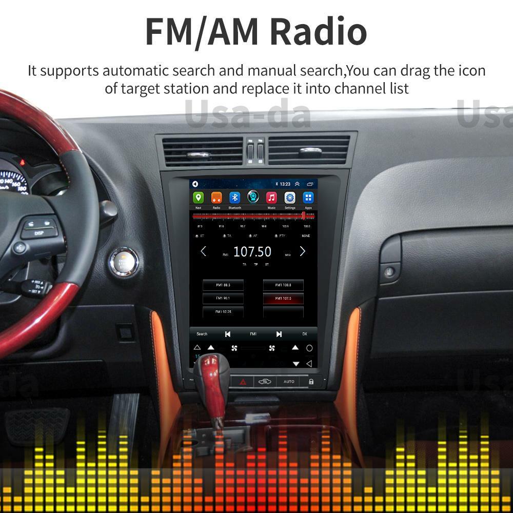 For Lexus GS300 GS330 12.1" Touch Screen Car GPS Navigation Radio Stereo CARPLAY