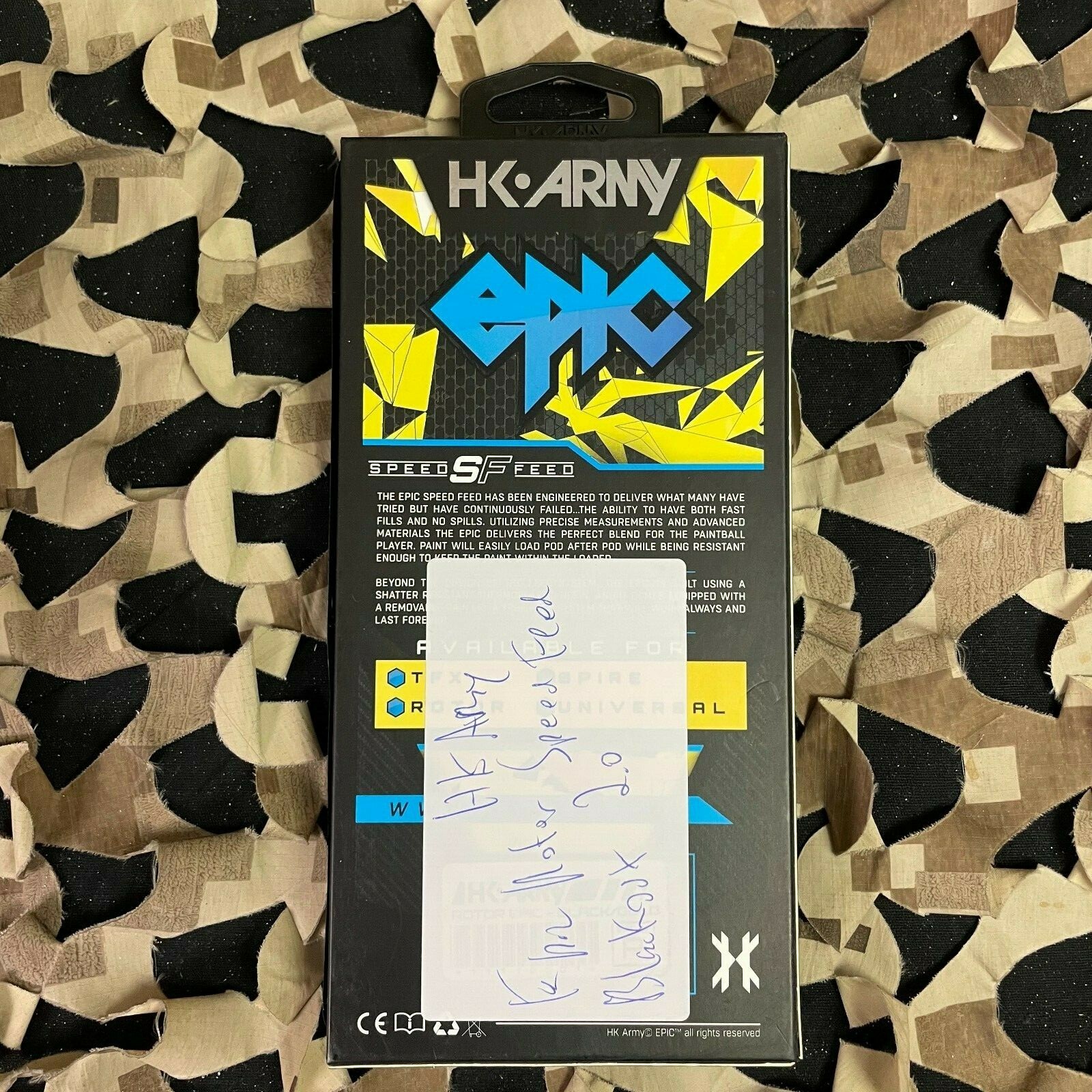 NEW HK Army Epic Rotor Speed Feed 2.0 - Blackout