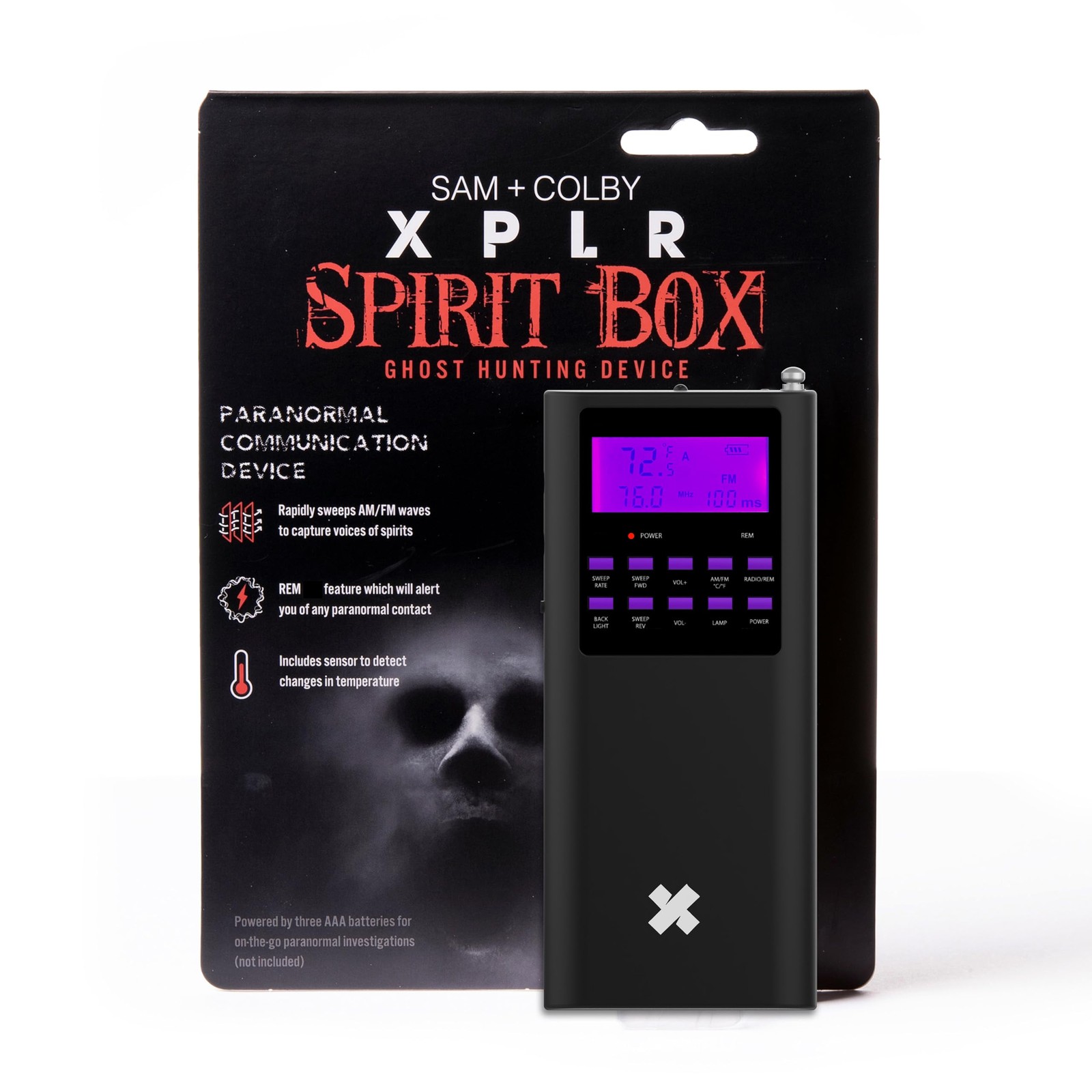 Sam and Colby XPLR Spirit Box | Paranormal Detection Equipment; Haunted...