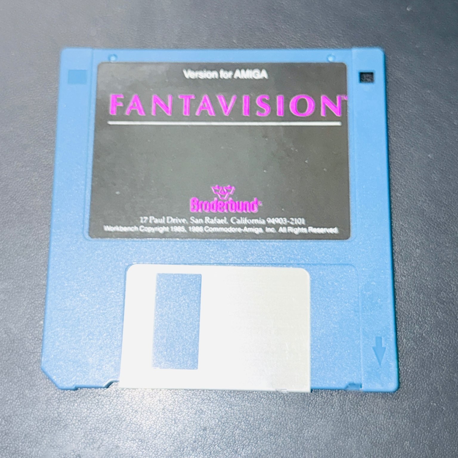 Broderbund Fantavision Amiga Software Floppy Disk 3.5 Inch