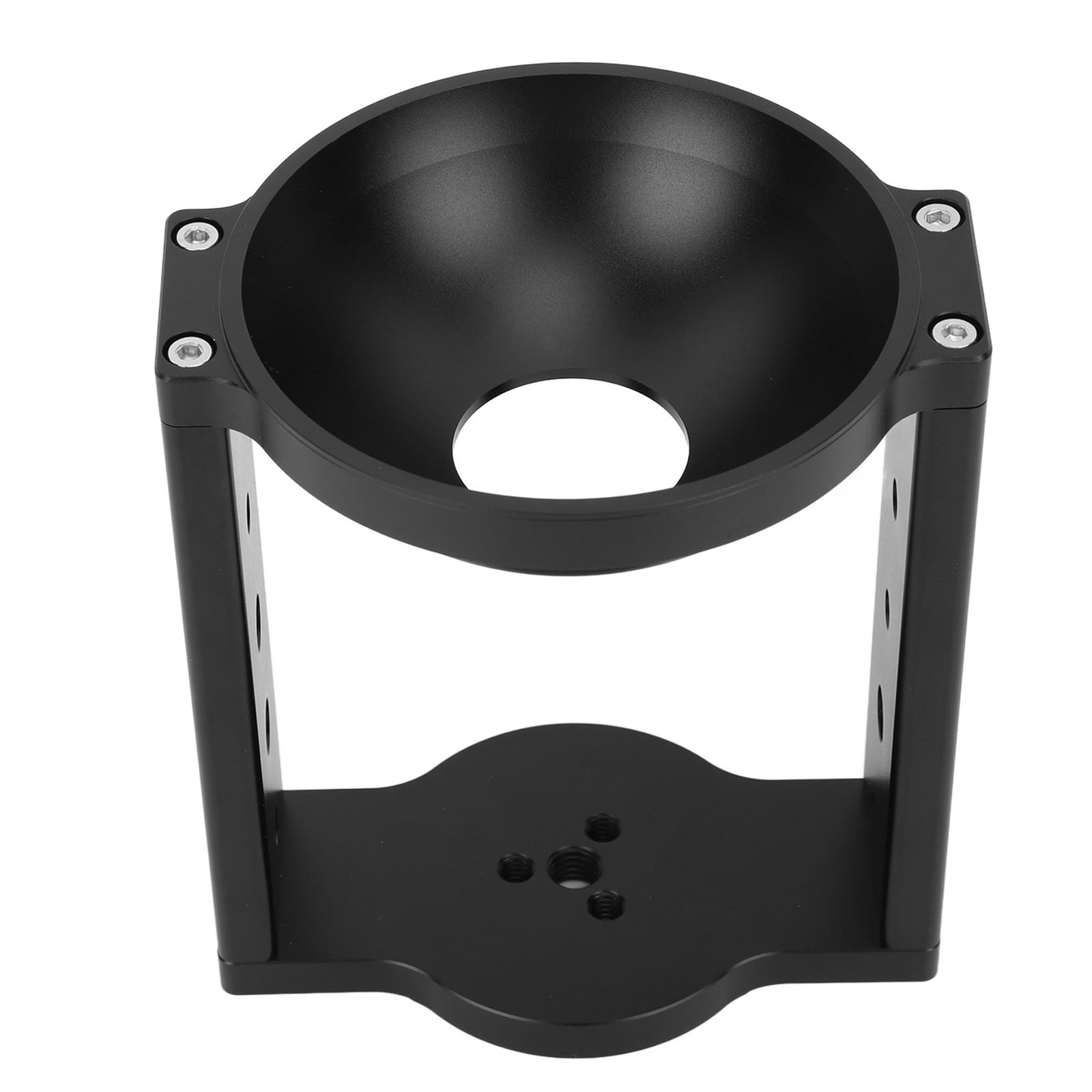 100mm Tripod Head Bowl Riser With 1/4in 3/8in Threaded Holes Aluminum Alloy Half