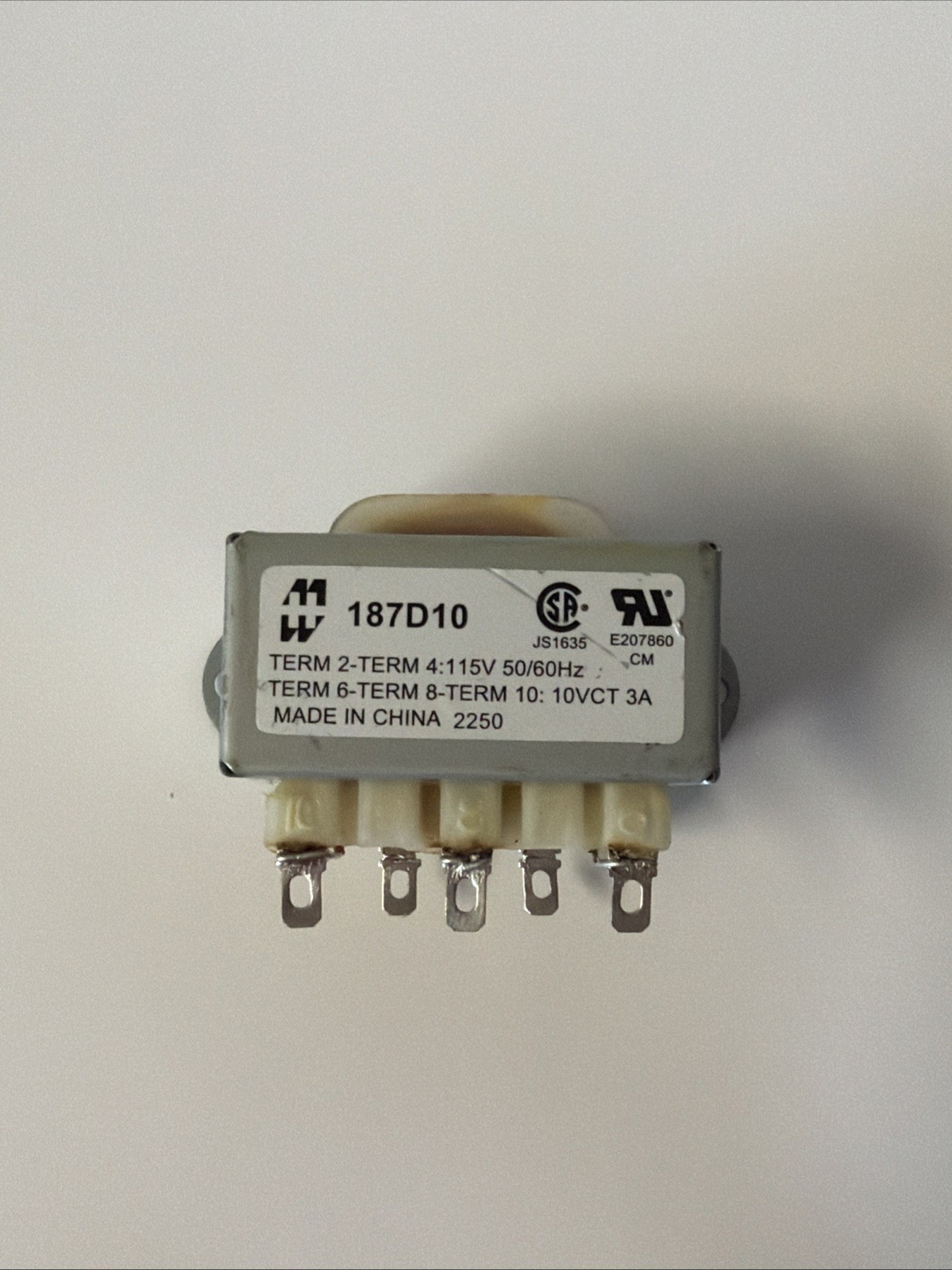 Universal 115V to 10VCT 3A Power Transformer – Hammond 187D10