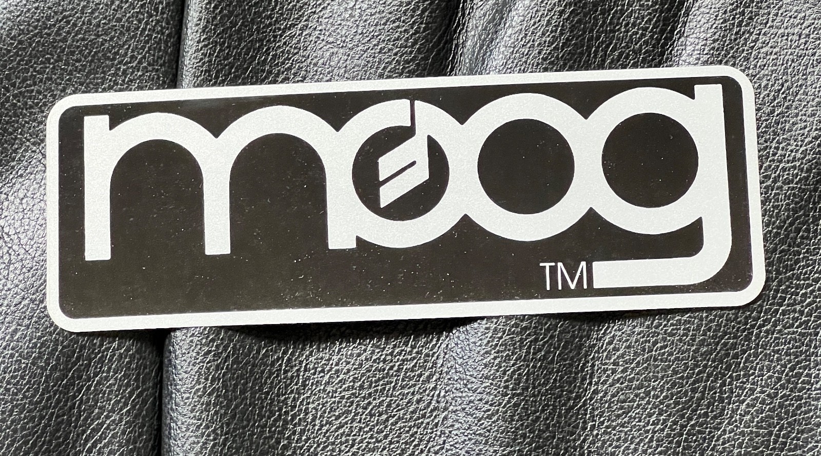 Minimoog reflective back case sticker, vintage 1970s era original