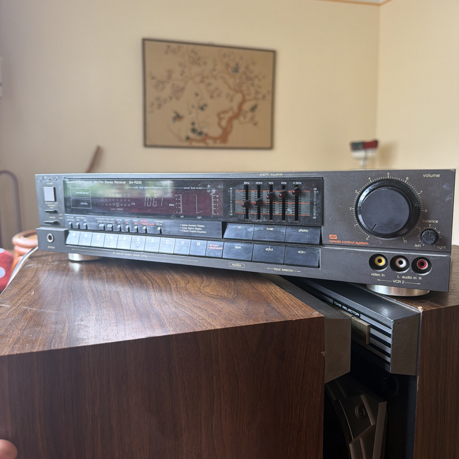 Vintage TECHNICS SA-R230 Stereo AM FM Receiver Quartz Synthesizer