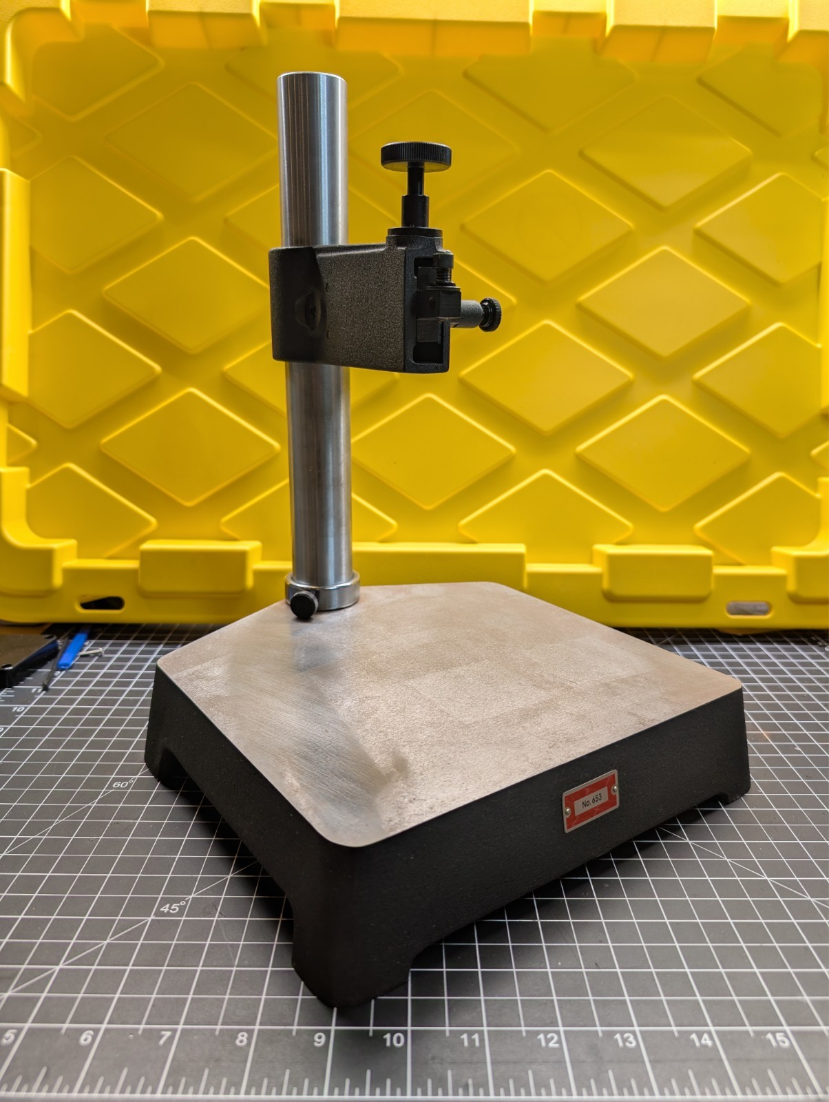 Starrett No. 653 Cast Iron Comparator Stand without Indicator