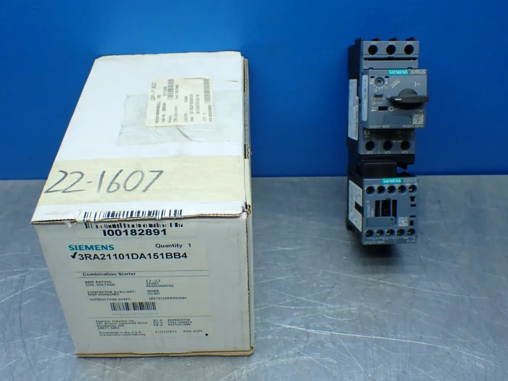 SIEMENS COMBINATION STARTER 3RA21101DA151BB4