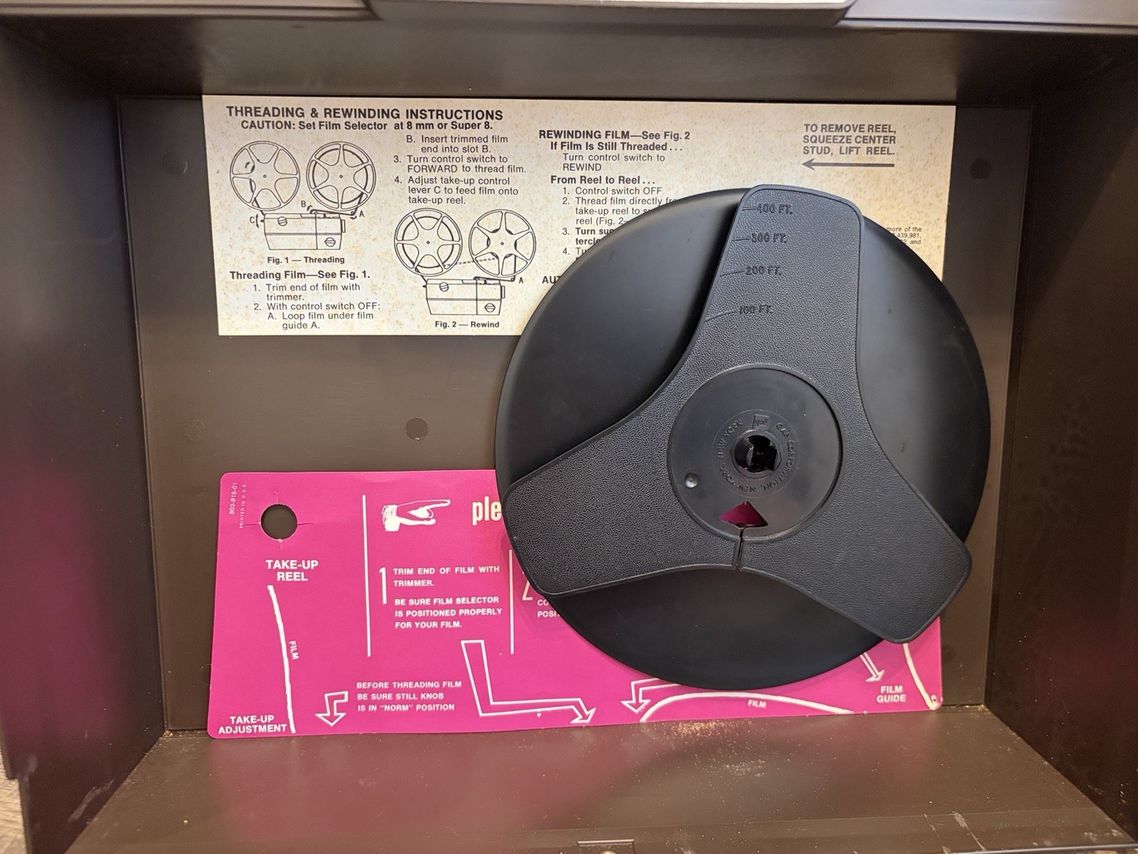 VTG GAF 2588Z Automatic Threading Dual 8 Movie Projector - Untested