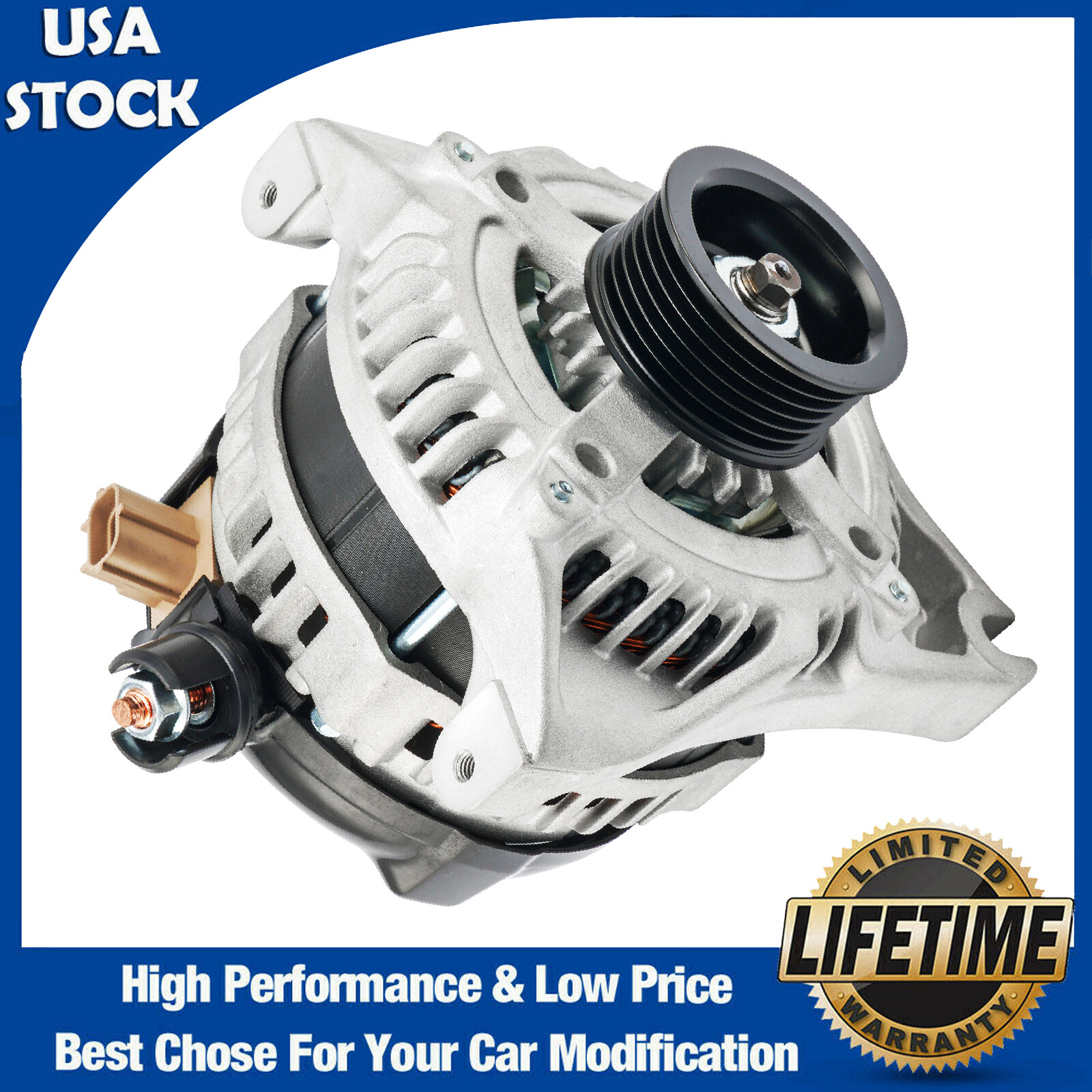 11432N Alternator for Ford E-150 E-250 2009-2014 E-350 E450 Super Duty 155A 12V