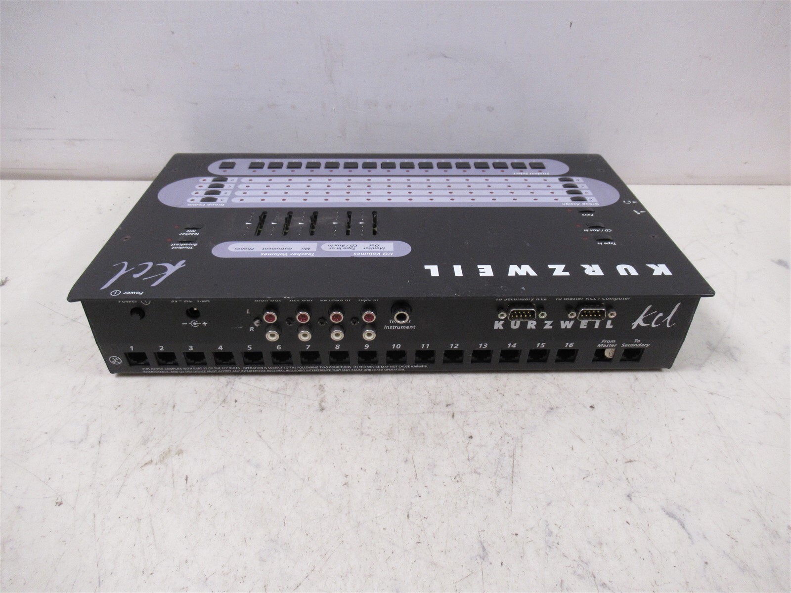 Kurzweil KCL Piano Lab Master Controller for 16 Pianos Instructor Control