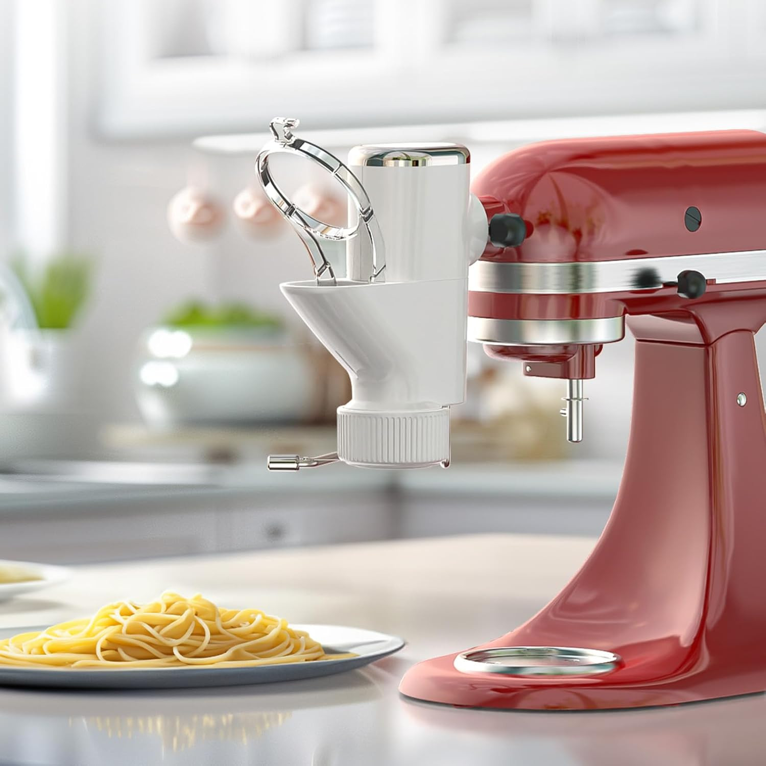 Gourmet Pasta Press Attachment for Kitchenaid Stand Mixers, Pasta Attachment for