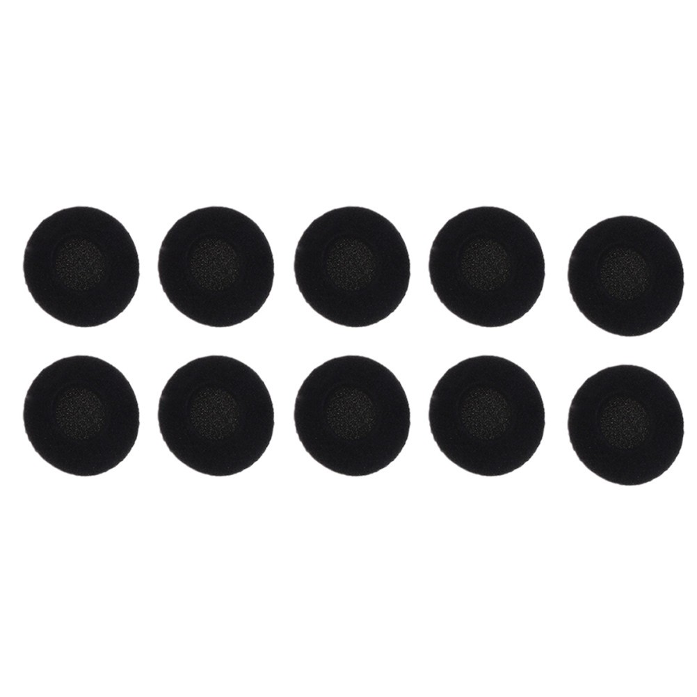 10Pcs Reusable Black Earphone Pad Covers Durable Headset Sponge Replacement