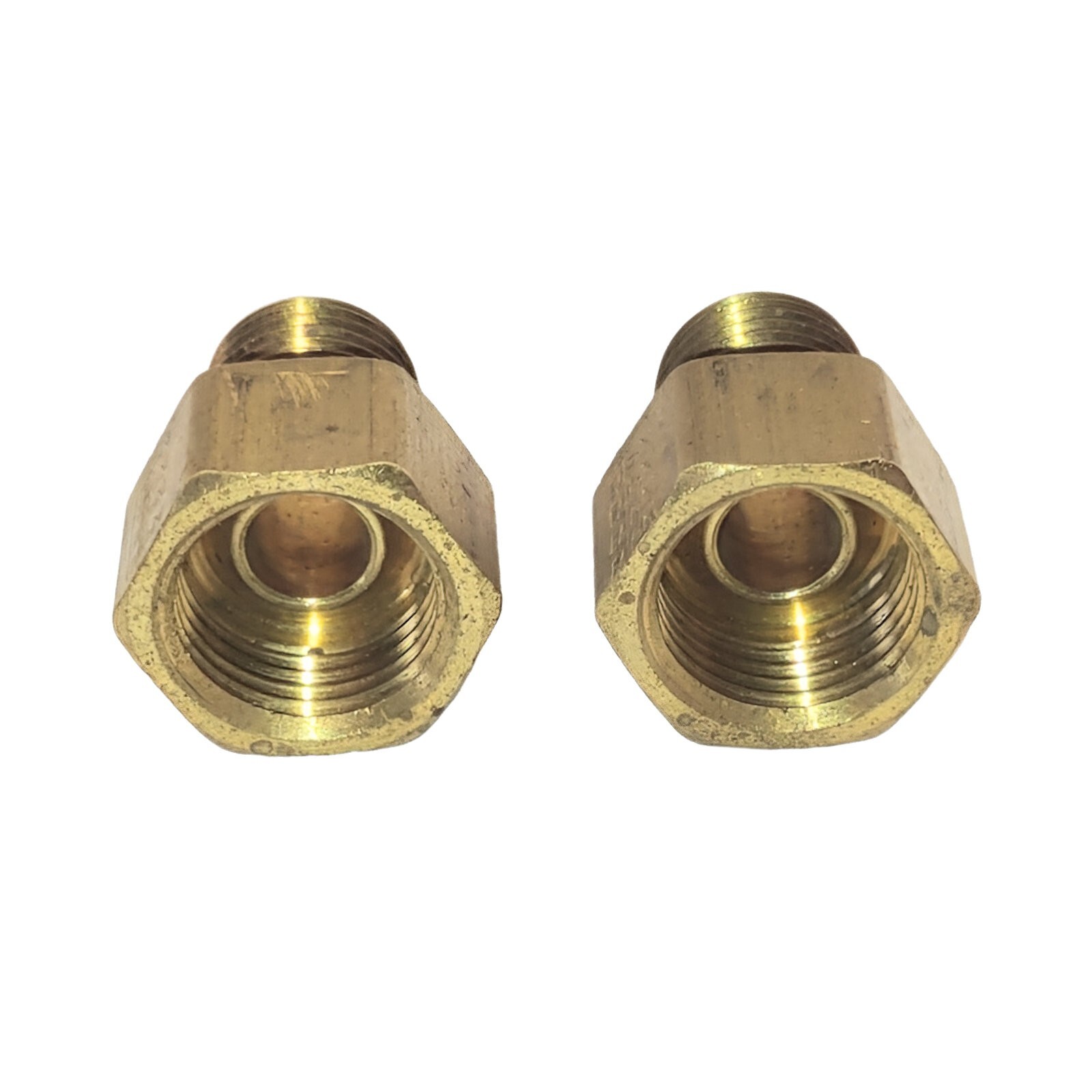 Cooler Line Fitting 1/4 ID x Flared 3/8 Common GM Transmission Case (2 pack )