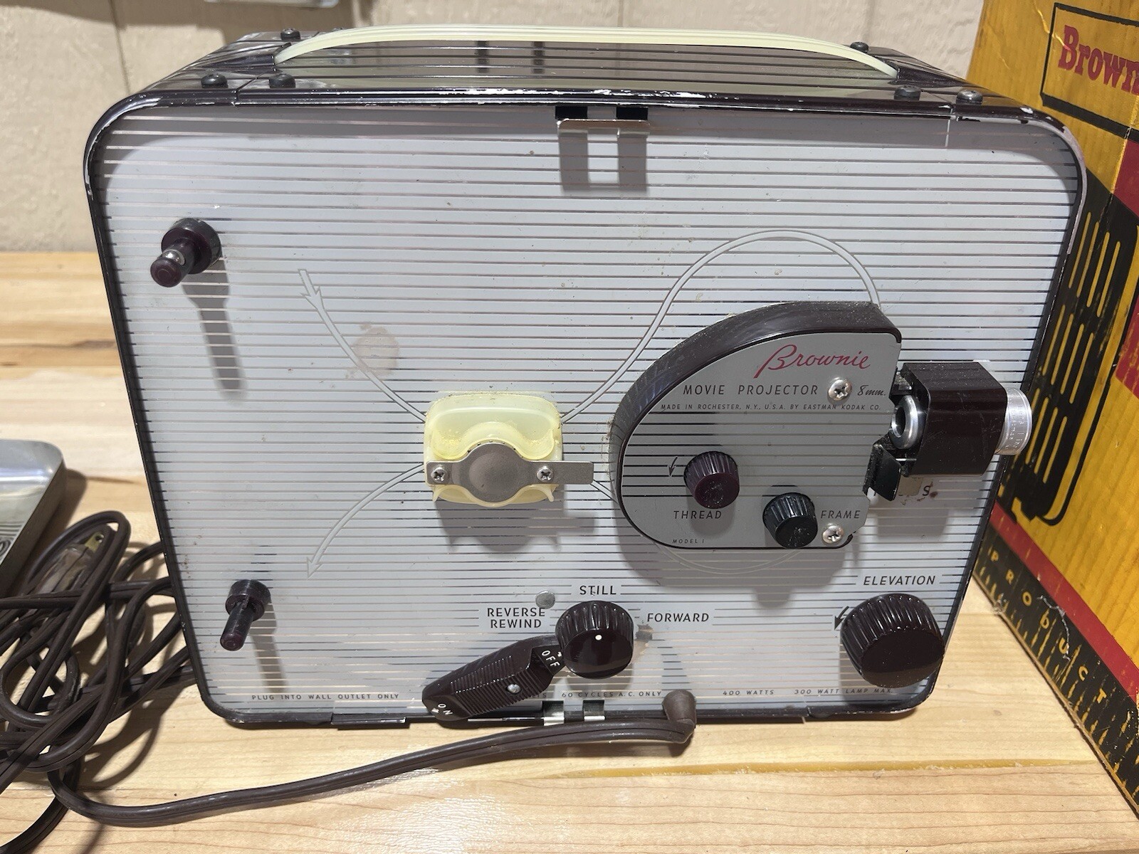 Vintage Brownie 8mm Movie projector Model 196