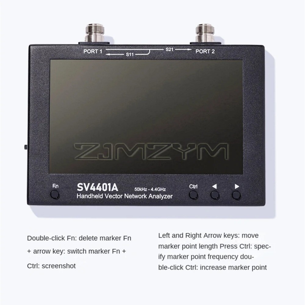 IPS Touch LCD 50KHz ~4.4GHz Vector Network Analyzer HF VHF UHF Antenna Analy