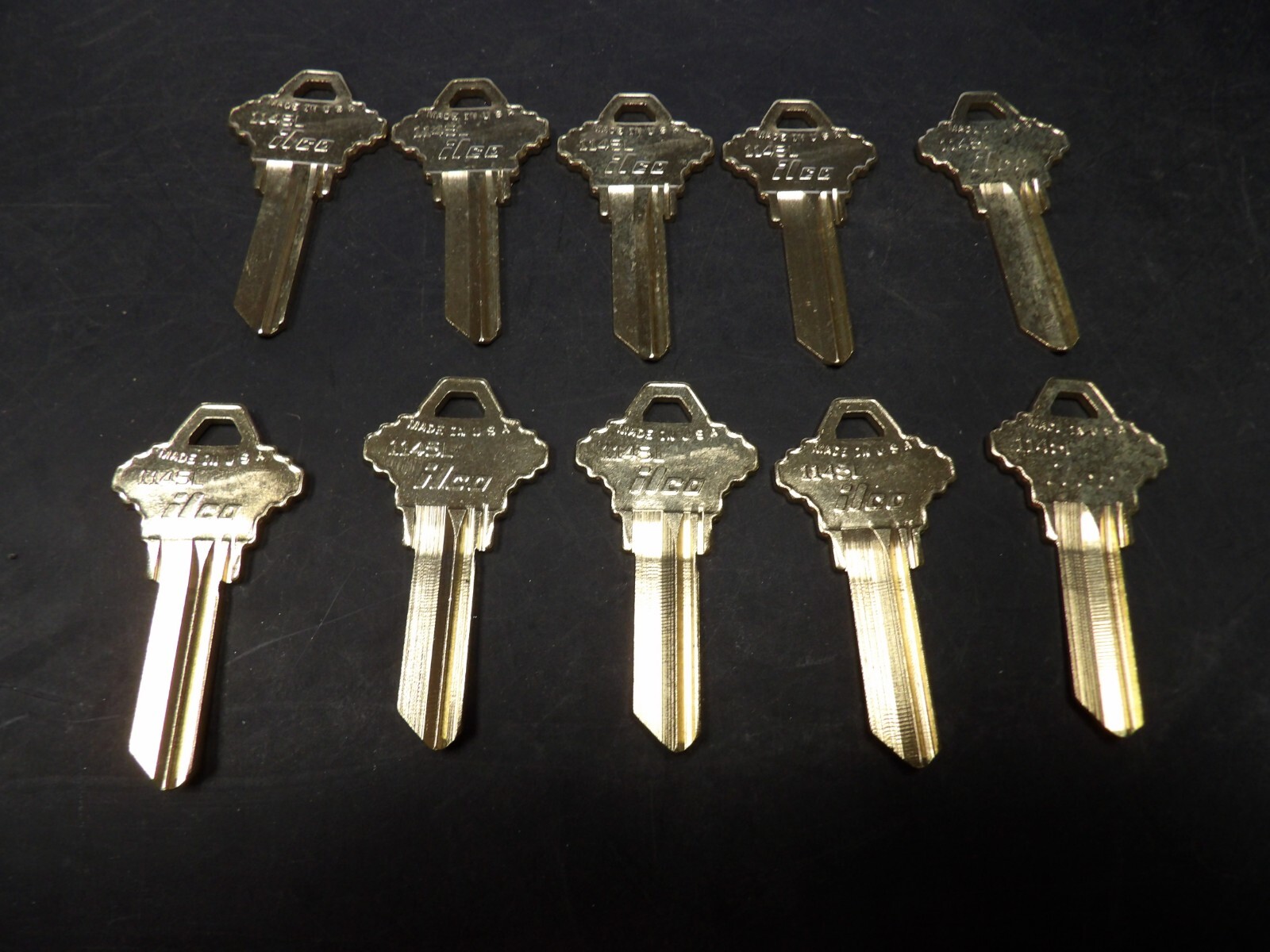 KABA ILCO 1145L, Brass, Schlage Blank Key, 10PK, (C)