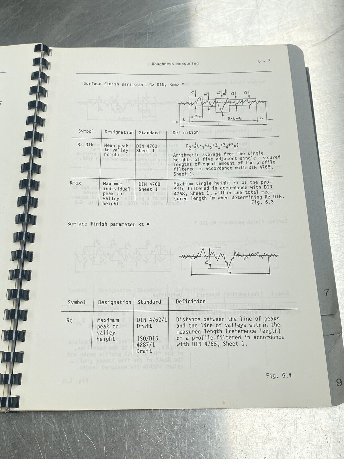 Hommel-tester T 2000 - Users Manual /Instructions Book