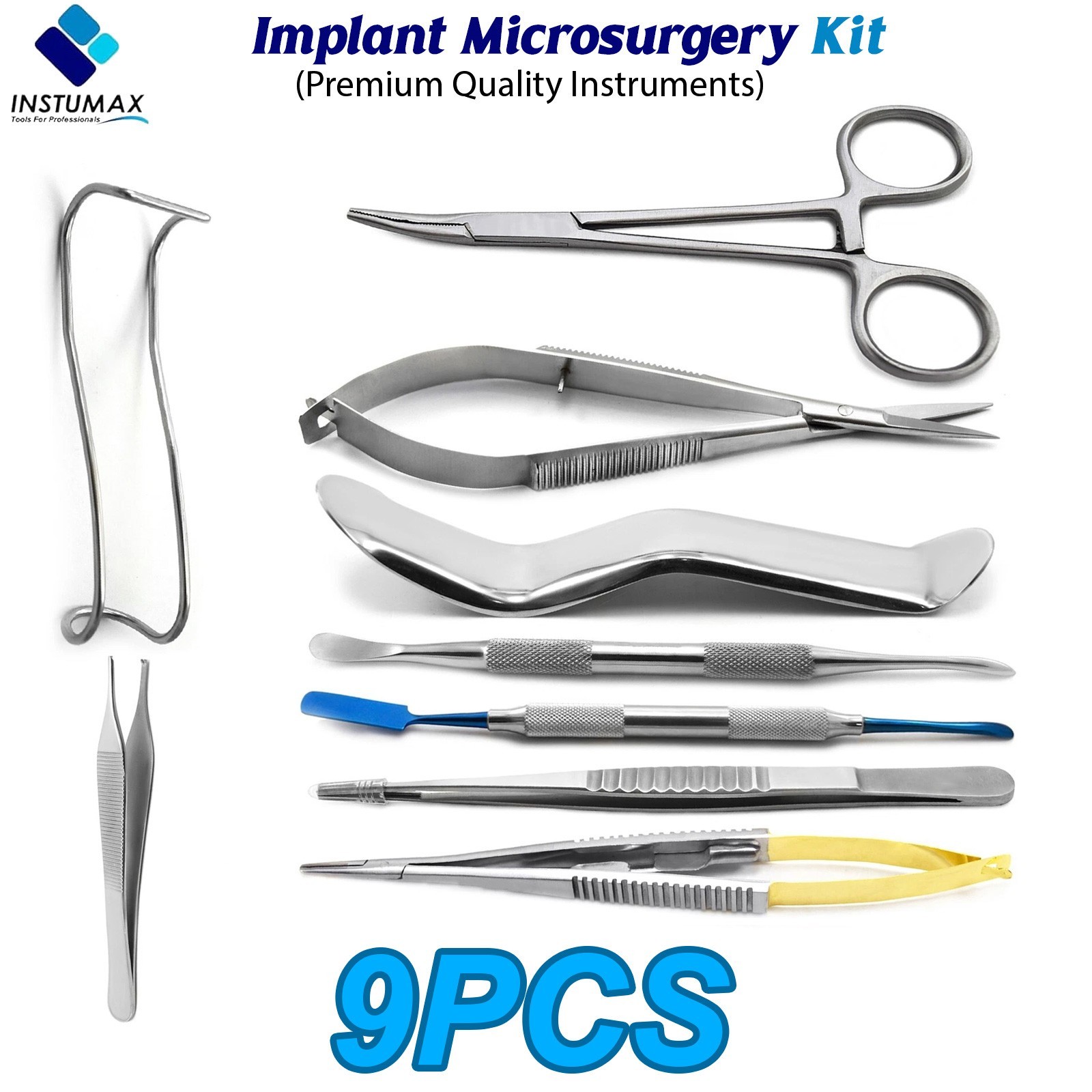 Dental Implant Surgery Kit Periosteal Elevators Surgical Needle Holder Retractor