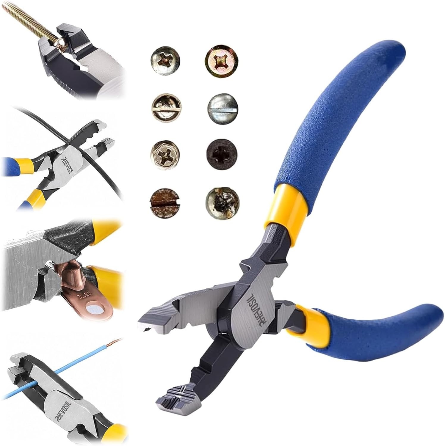Non-Slip Screw Removal Tool, Multi-Function Pliers for Extracting Stripped Screw