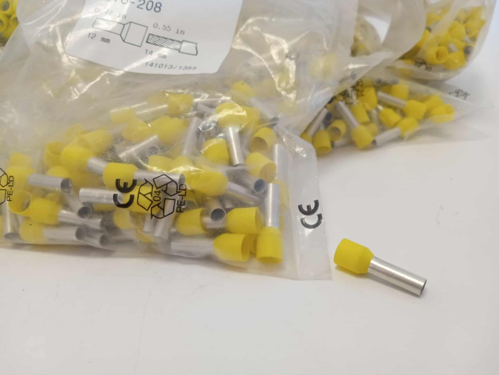 WAGO 216-208 Ferrule Sleeve for 6 mm² / AWG 10 insulated; electro-tin plated