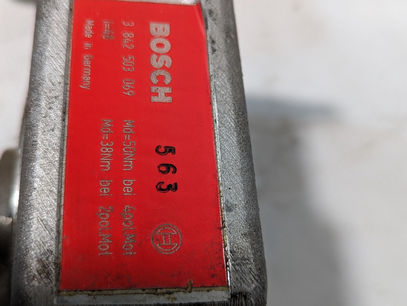Bosch 3 842 503 069 Gear Reducer 48:1