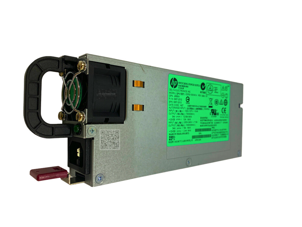 J9580A I HP X312 1000W 100-240VAC to 54VDC Power Supply 0957-2312