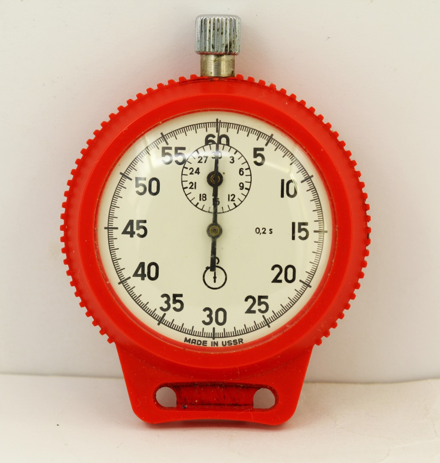 AGAT mechanical sport stopwatch USSR Plastic case 1980's Zlatoust Watch Factory