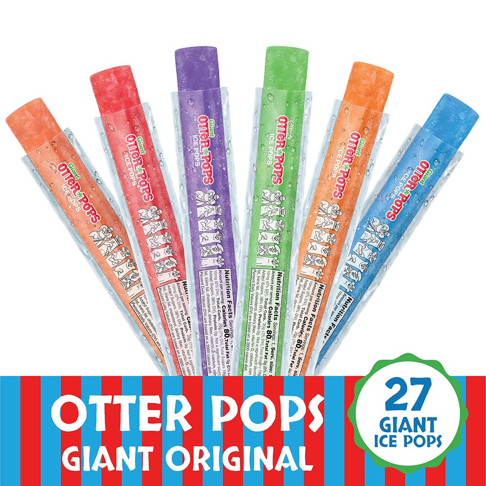 , Giant Original 5.5Oz, 27 Ice Pops, Six Zippy Flavors