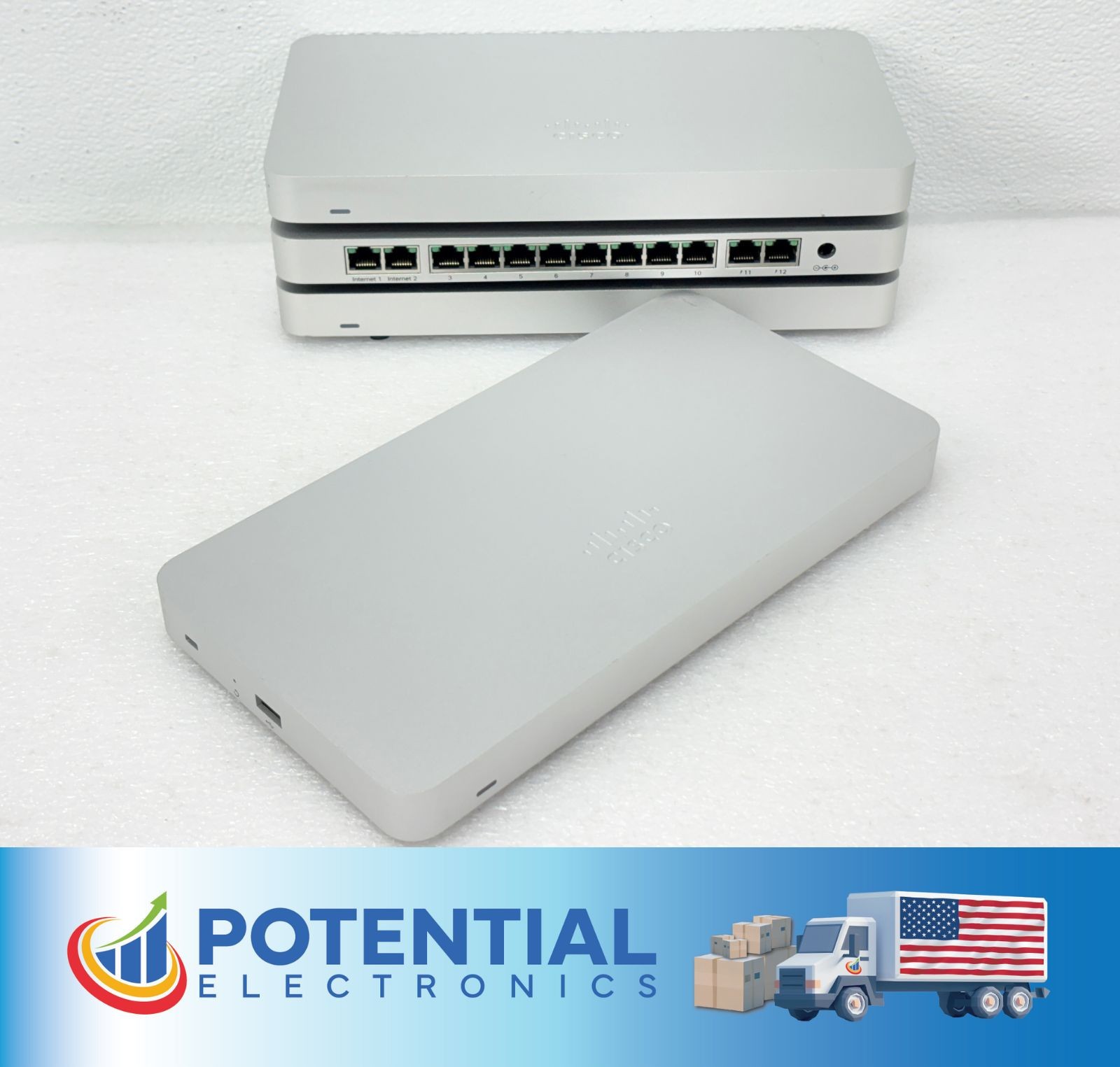 LOT OF 4  | Cisco Meraki MX65 Small Branch Security Appliance Units - UNCLAIMED