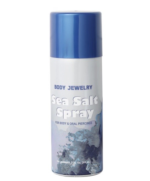 Sea Salt Body Piercing Saline Piercing Spray for Piercings Body Jewelry 3 Ounces